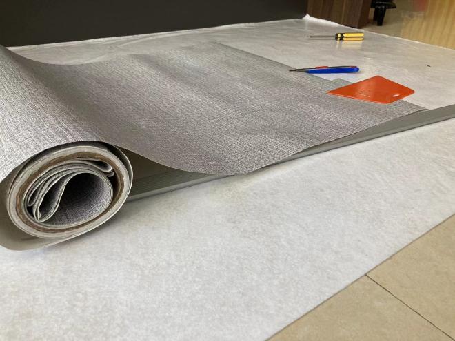 160g 1m×25m.1m×50m自粘地板保护毡卷漆罩抓绒地垫漆保护