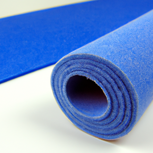 Blue felt stick floor protection product from China factory, cheap price of felt cloth roll made in China,