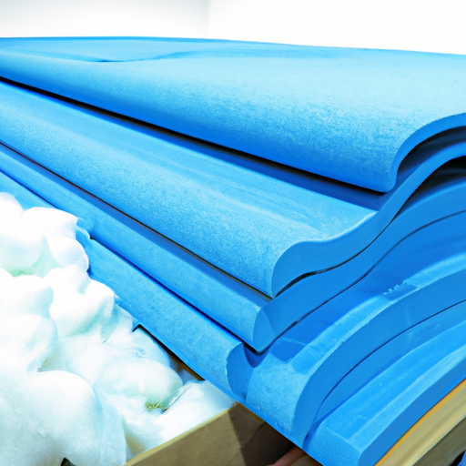 China factory produces blue sticky back felt and white felt rolls to protect stair tile parquet flooring,