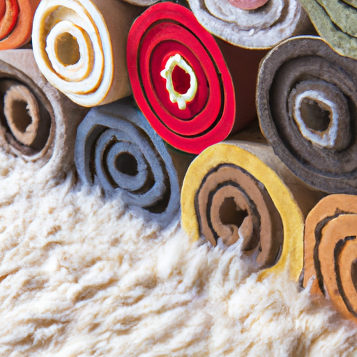 The most durable floor coverings are felt wool rolls made in China