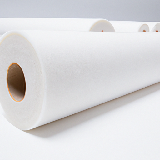 Adhesive polyester felt roll made in China factory, white felt stick felt roll high quality manufacturer in China,