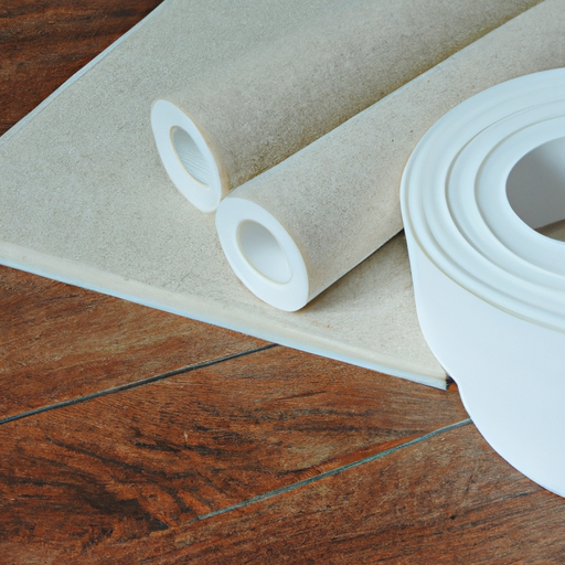 White felt pads on hardwood floors, self-adhesive felt rolls, cheap wholesaler in China,