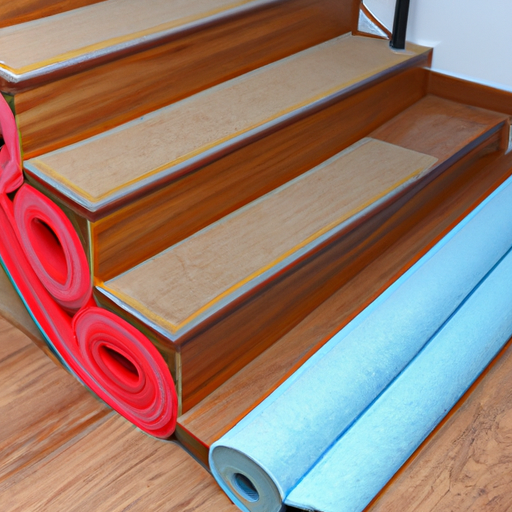 Made in China, polyester and acrylic felt rolls are used to protect staircase tiles and wooden flooring,