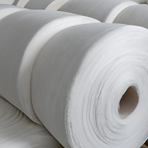 Wool felt blended with vinyl self-adhesive white felt rolls for processing in Chinese factories,