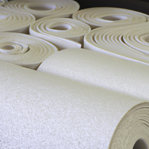 White flashing felt roll used for sewing to protect staircase floor tiles, factory in China,