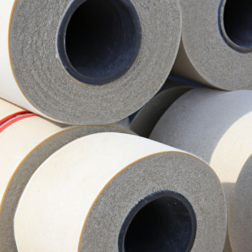 Production and manufacturing of outdoor adhesive felt rolls for floor tile protection in Chinese factories