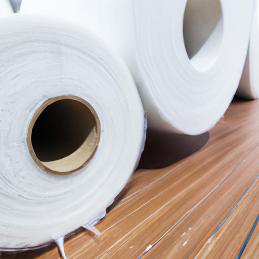 White polyester fabric wooden floor protection felt roll calculated by code in Chinese factory,