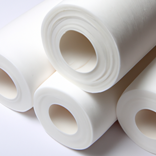 China's good factory felt polyester white self-adhesive felt rolls are opaque,