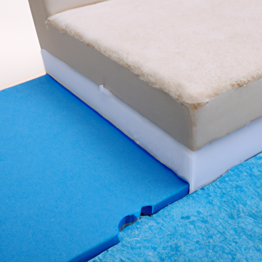 Blue and white self-adhesive felt floor protection sofa made in China,