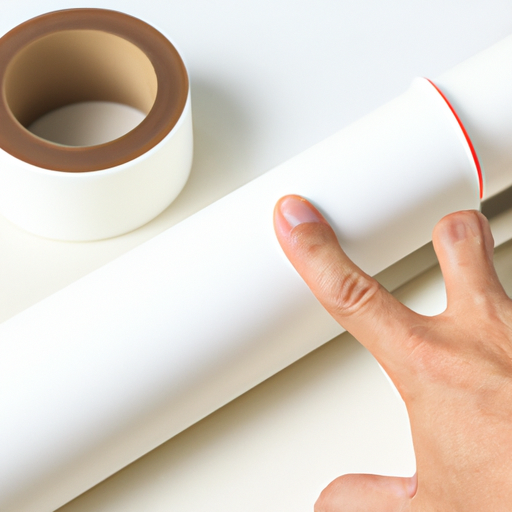 Peel and stick the white self-adhesive felt roll with a thickness of 2mm from a Chinese supplier,