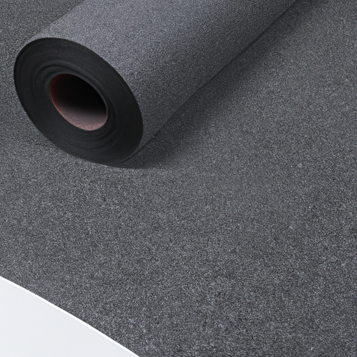 Black gray adhesive felt roll floor protection felt, a high-quality factory in China