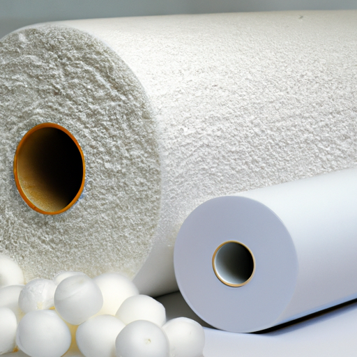 Chinese manufacturer of white self-adhesive felt rolls of white bead fabric calculated by code,