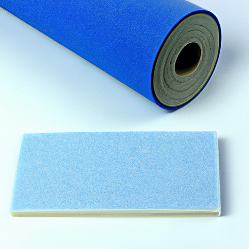 Blue and white felt self-adhesive felt rolls produced in China, 1 x 25,