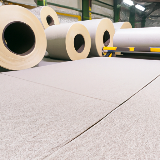 A low-cost factory in China for producing ultra-thin felt rolls for composite flooring,