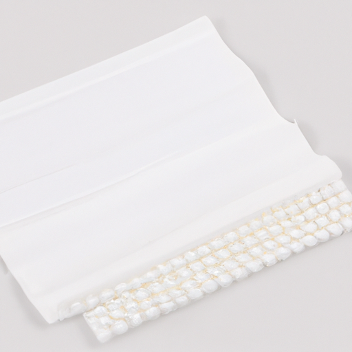 A white fabric polyester needle punched felt floor protector made in China,