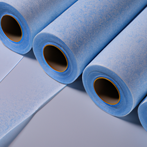 Adhesive floor protection film, white blue adhesive felt roll, the best manufacturer in China,