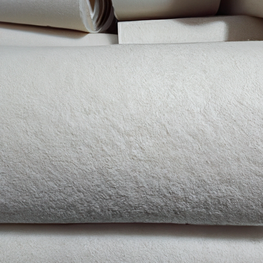 Polyester Viscose Blended Natural White Wool Felt Sticky Back Felt Roll is processed by a Chinese factory on behalf of others,