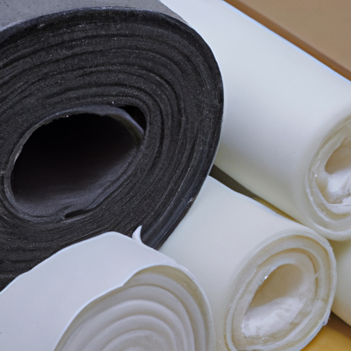 Temporary floor protection for white wool blended felt rolls with adhesive backing made in China,