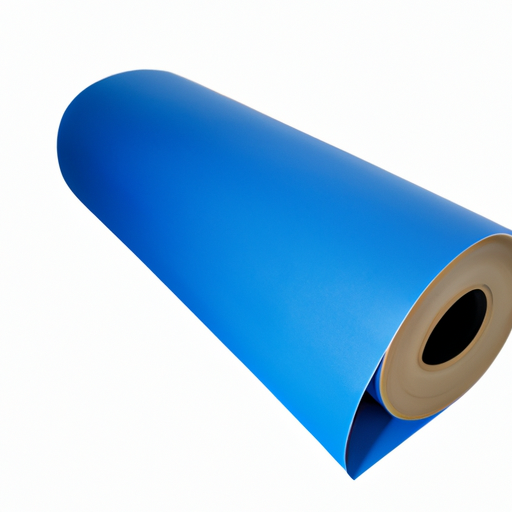 Blue adhesive plastic film self-adhesive felt furniture cushion roll produced by a Chinese factory,