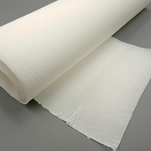 100% polyester white fabric non woven suture material surface adhesive back felt roll china factory