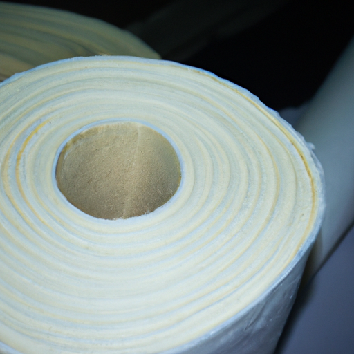 Special polyester white fabric wool felt roll with adhesive backing China high quality factory