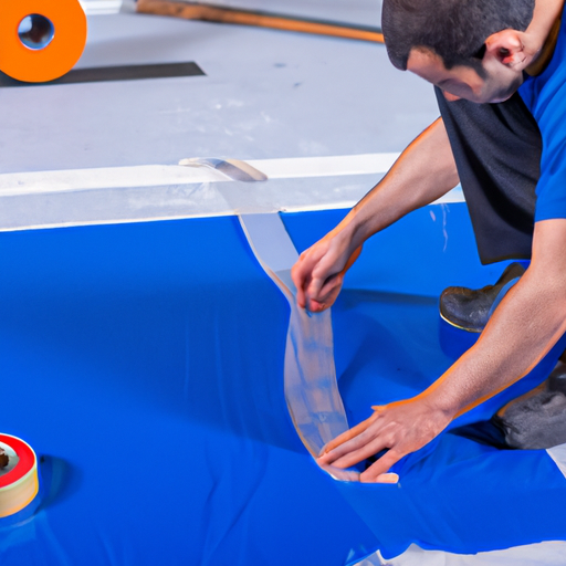 Tape Man Blue Carpet Protection Film, High Quality Factory Paint Protection Felt Technology