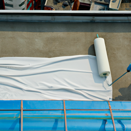 Chinese high quality painter's felt roll protecting worker on top of building