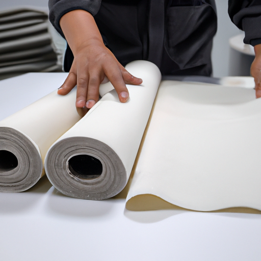 Oil pollution protection adhesive hand felt, geotextile protection felt roll best factory in China