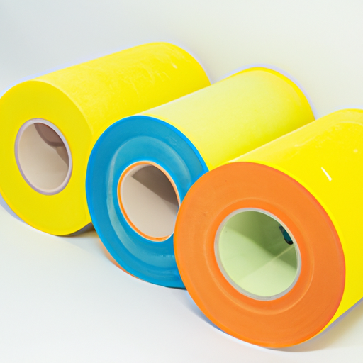 Non wool felt vinyl coated adhesive felt roll produced by Home Depot China factory