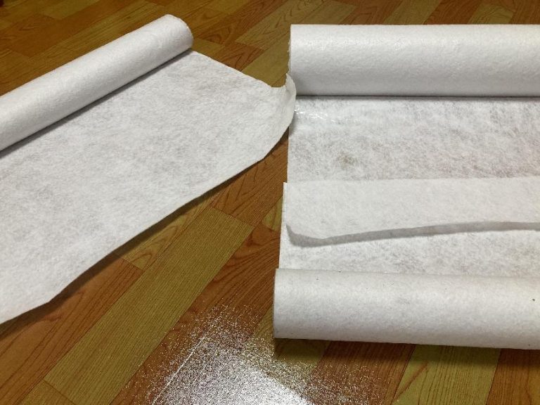 White felt strips with adhesive backing, polyester lining sheath China manufacture factory