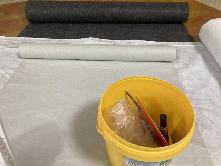 Temporary ground protection felt, building floor protection felt roll, paint felt head sticky felt,