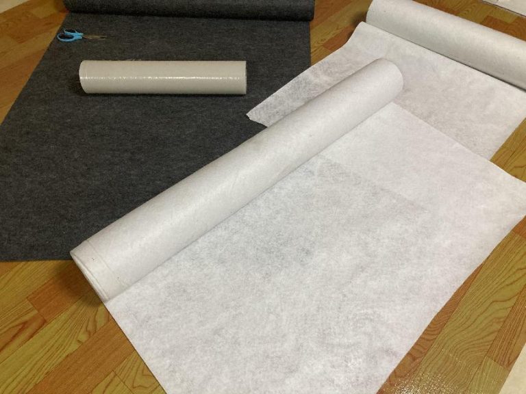 Nonwoven Bonded Felt, White Felt Texture Fabric Stick, White Felt Decorative Polyester Material,