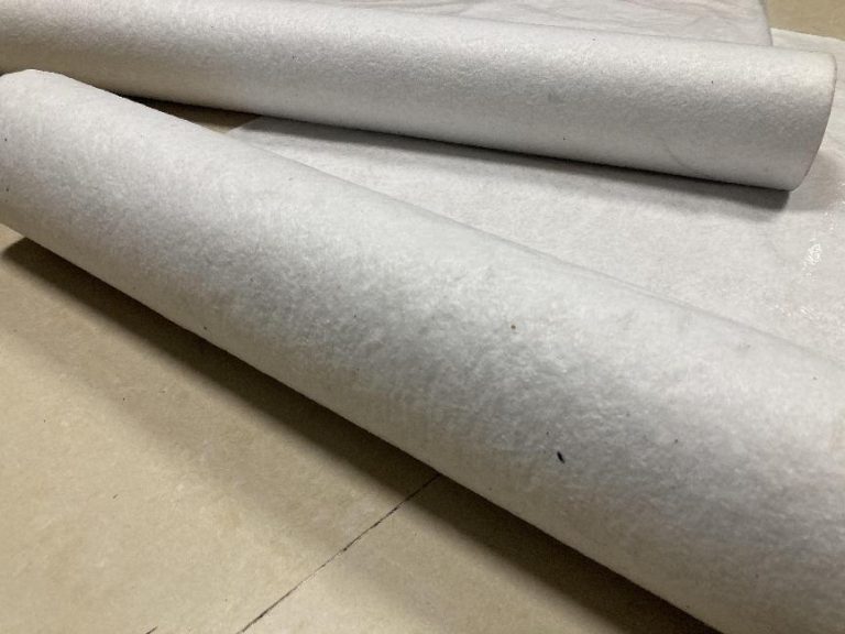 White felt for ground protection construction, felt pad roll for furniture door, custom felt china processing factory,