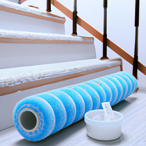 China manufacture self-adhesive polyester felt fabric roll, floor painter protector for floor stair protection,