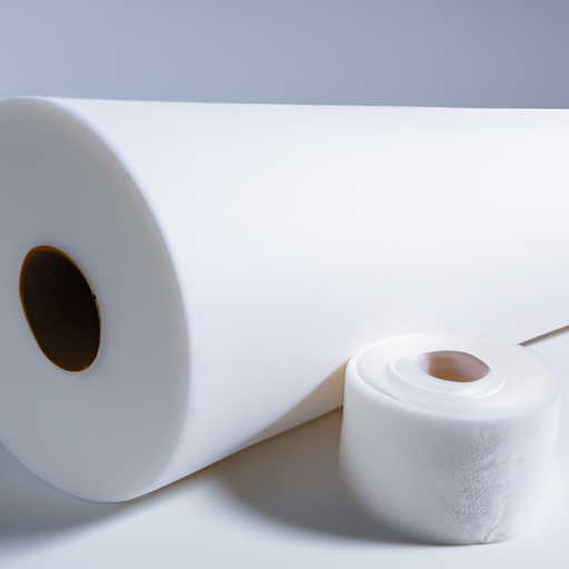 White Adhesive Felt Coated Nonwoven Felt Fabric Roll China Factory, Industrial Textile Bonded Felt Roll China Manufacturer,