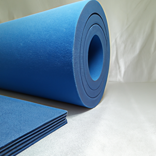 Blue felt stick floor protection product from China factory, cheap price of felt cloth roll made in China,