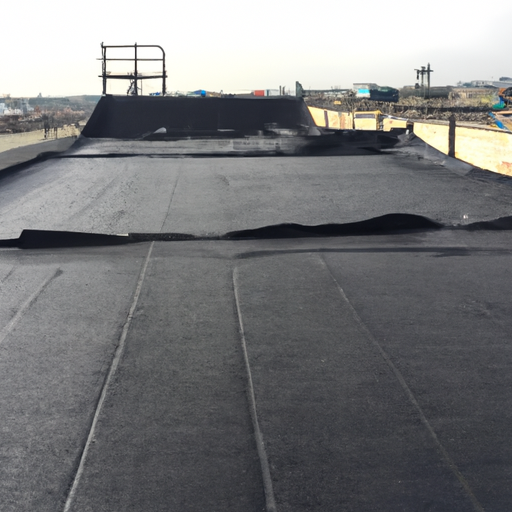 Construction procedures for asphalt oil mesh roof waterproof layer,Black felt pad Chinese factory,